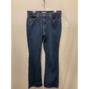 Levis Classic Bootcut Jeans Womens 12 Dark Wash Denim Stretch WaterLess